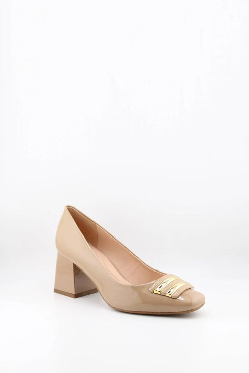 Capelli Rossi Block Heel Patent Leather Pumps